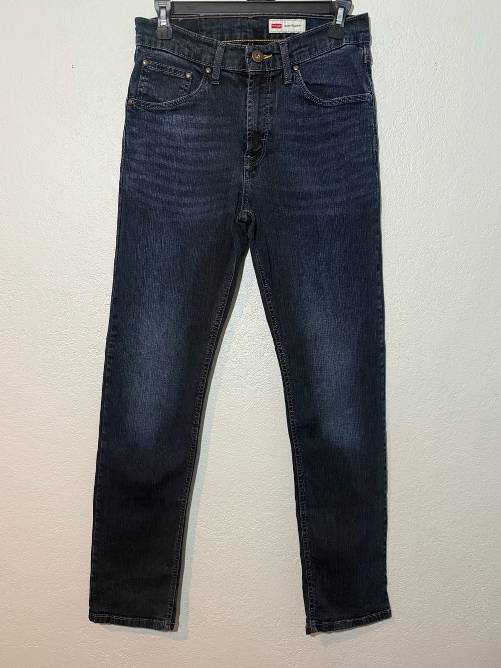 Wrangler- Slim Straight Dark Wash Jeans Size 29X31